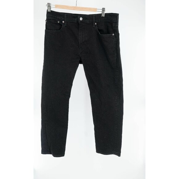 Levi's Men's 502 Taper Jeans Nightshine Black | w33 L30 - Picture 2 of 9